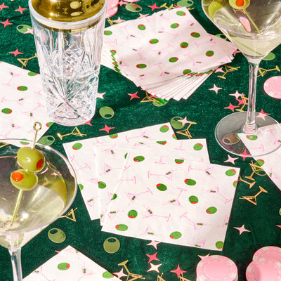 Martini Napkins - 25 paper napkins