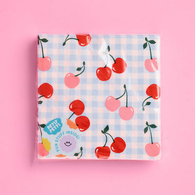 Cherry Napkins - 25 paper napkins