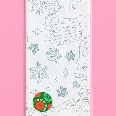 Color Me Merry Tablecloth - coloring tablecloth