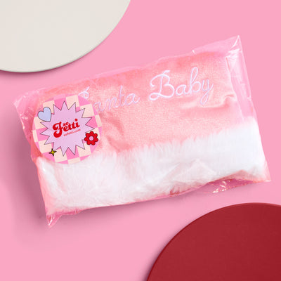 Santa Baby Hat - embroidered cotton hat