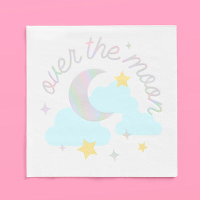 Over the Moon Napkins - 50 paper napkins