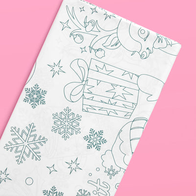 Color Me Merry Tablecloth - coloring tablecloth