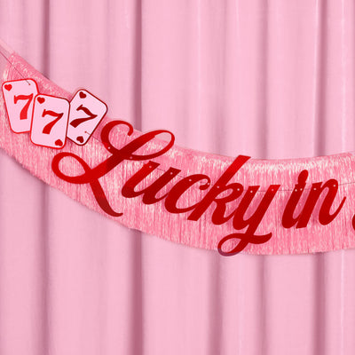 Lucky in Love Banner - two piece banner