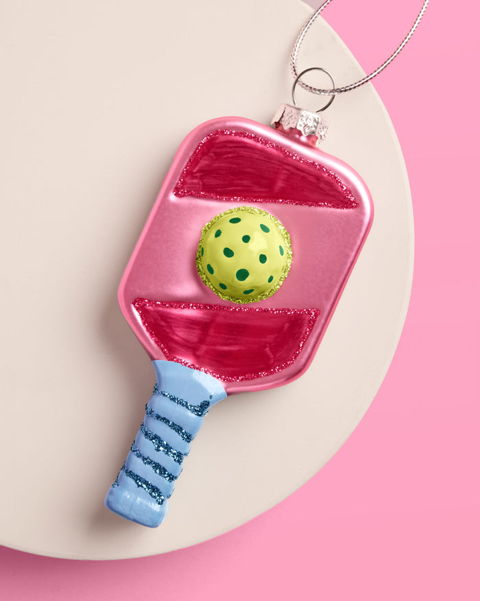 Pickleball Ornament - glass ornament