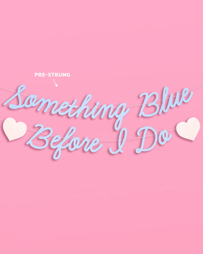 Something Blue Banner - matte blue banner