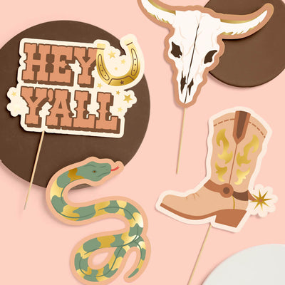Saddle Up Props - 24 pc photo booth set