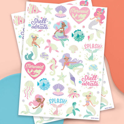 Mermaid Glo Tats - 48 glow in the dark tattoos