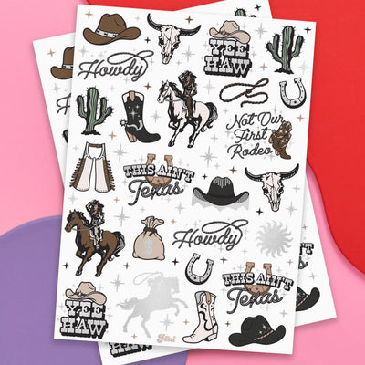 Texas Hold 'Em Tats - 50 temporary tattoos