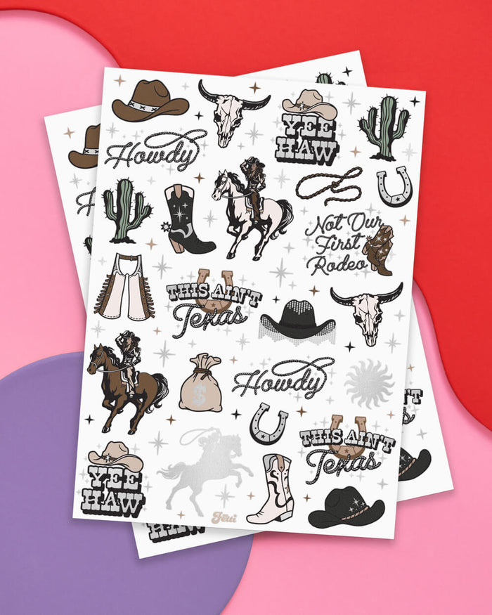 Texas Hold 'Em Tats - 50 temporary tattoos