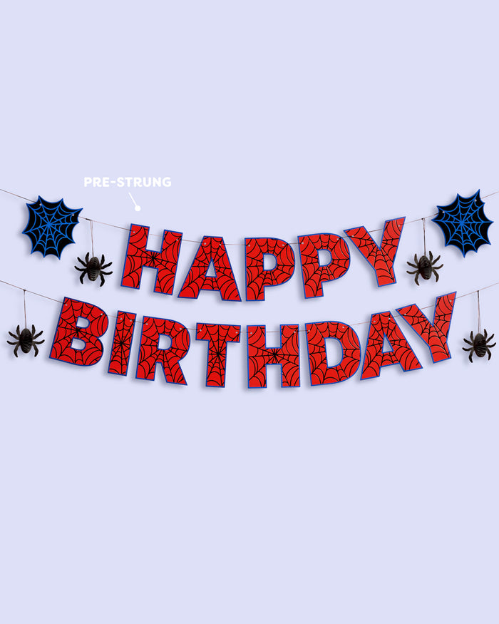 Spider Web 🕸️ Banner - 3D paper banner