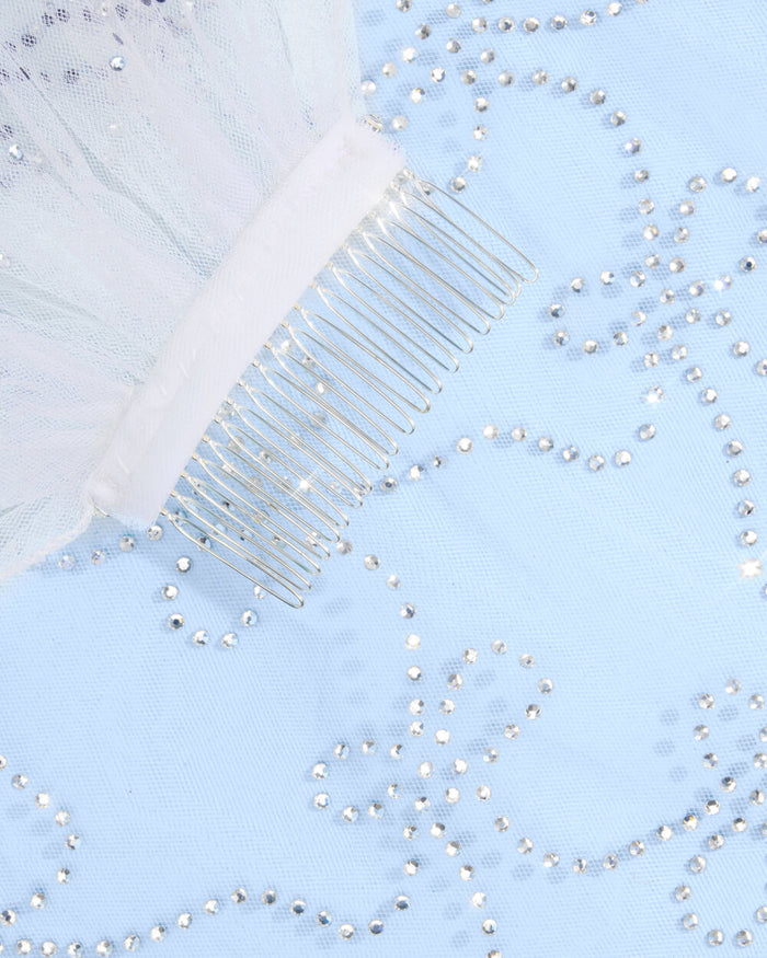 The Bow Veil - premium tulle w. rhinestones
