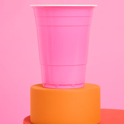 Pink Friday Cups - 50 matte pink 16 oz cups