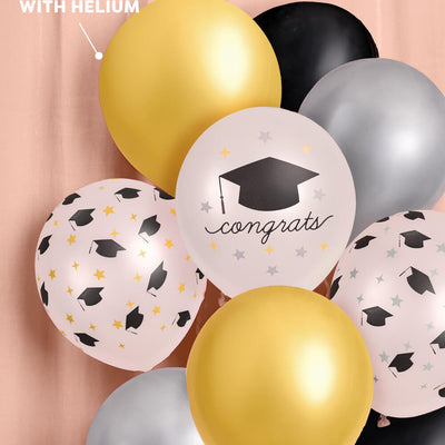 Congrats Grad Balloon Pack - 24 latex balloons