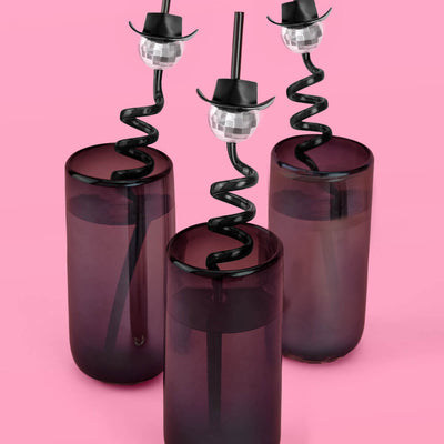 Texas Hold 'Em Straws - 12 reusable straws