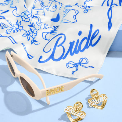 Trendy Bride Pack - head scarf, sunglasses + earrings