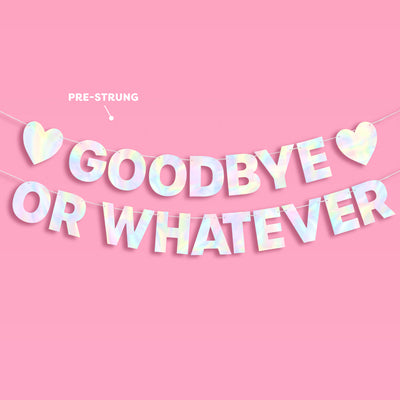Goodbye Banner - 5 foot banner