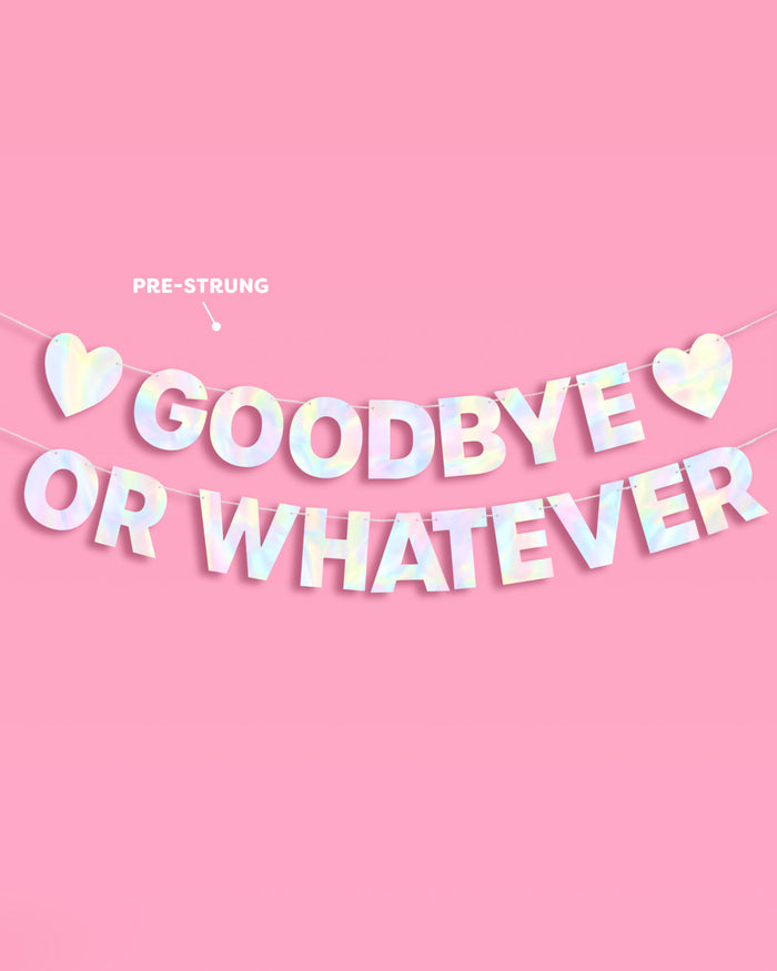 Goodbye Banner - 5 foot banner