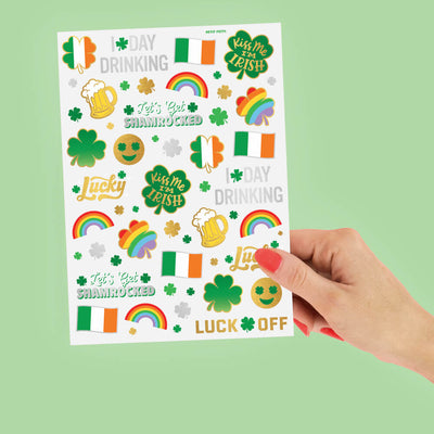 Shamrocked Tats - 54 foil temporary tattoos