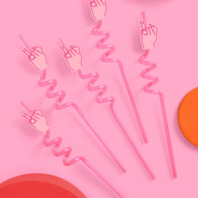 Bling Ring Straws - 12 reusable straws