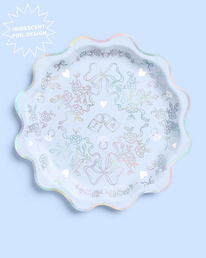 Something Blue Plates - 25 paper plates