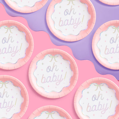 Oh Baby Plates - 25 paper plates