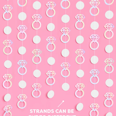 Engaged Era Garland - iridescent foil backdrop