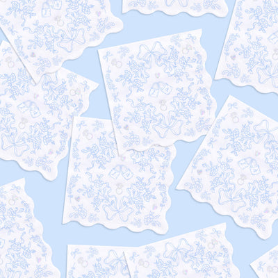 Something Blue Napkins - 25 printed napkins