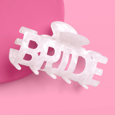 Bride Claw Clip - white acrylic claw clip