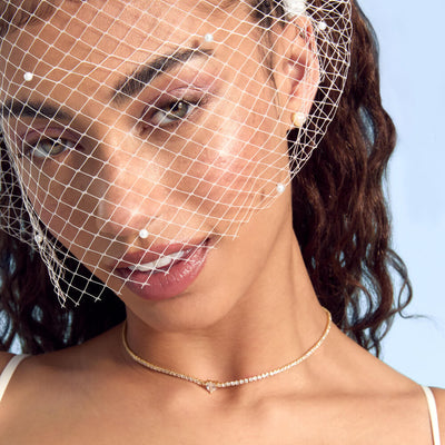 The Pearl Veilette - premium headband w. veil