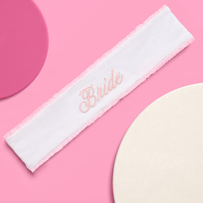Bride Spa Headband - embroidered headband