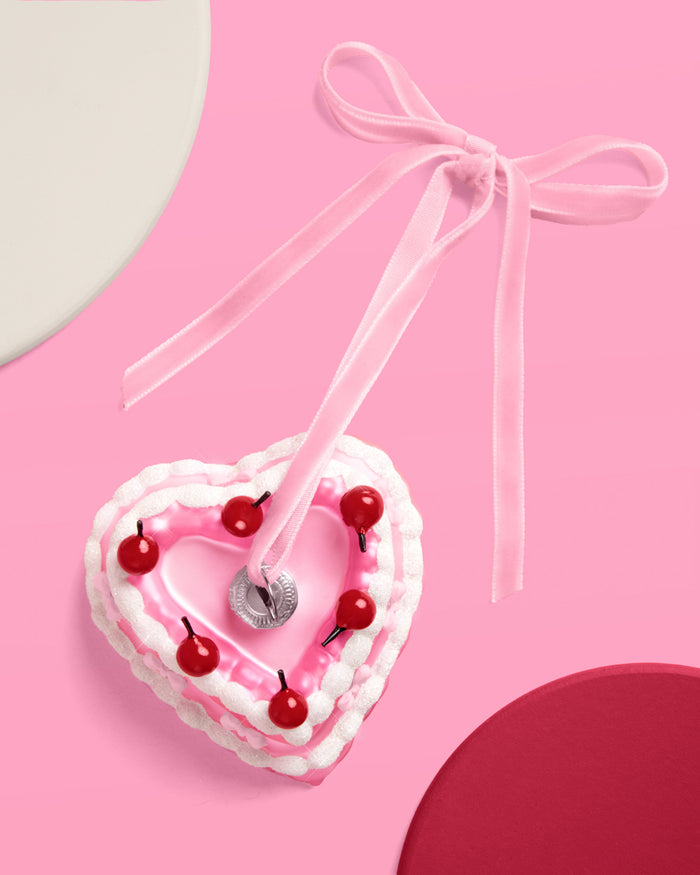 Sweetheart Cake Ornament - pink ornament