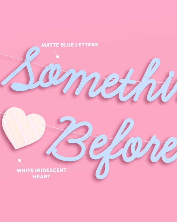 Something Blue Banner - matte blue banner