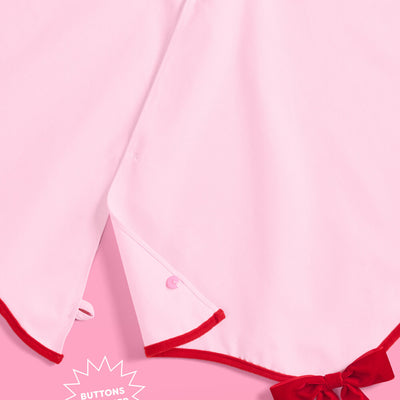 Pretty in Pink Tree Skirt - wavy tree skirt w. bows