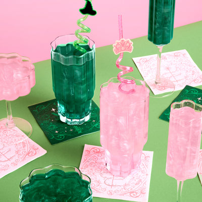Pink + Green Glitter Bombs - 4 cotton candy glitter bombs