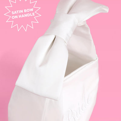 The Bride Purse - embroidered satin bag