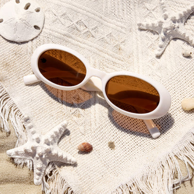 White Bride Sunnies - bride embossed sunglasses