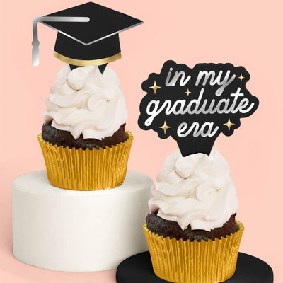 Graduation Toppers - 24 cupcake toppers
