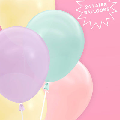 Pastel Balloon Pack - 24 matte balloons
