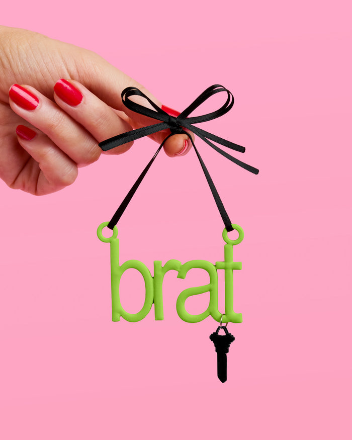 Brat Ornament - neon green ornament