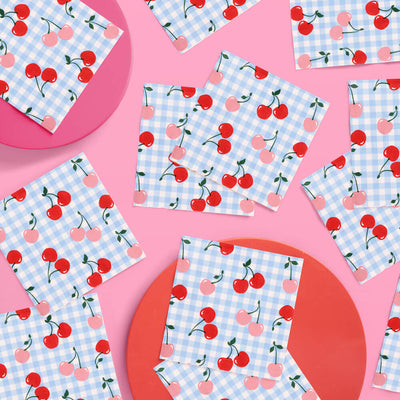 Cherry Napkins - 25 paper napkins