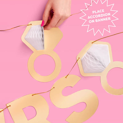 Future Mr & Mrs Banner - 3D paper banner