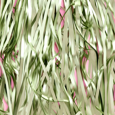 Martini Green Curtain - sage green foil curtain