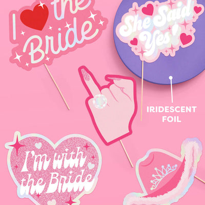 Future Mrs. Props - 24 pc. photo booth set