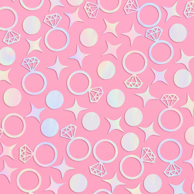 Engaged Era Confetti - 200 pc iridescent foil confetti