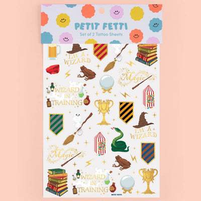 Wizard in Training Tats - 60 foil temporary tattoos