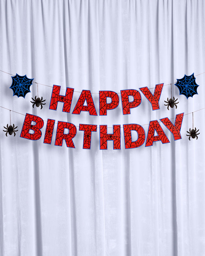 Spider Web 🕸️ Banner - 3D paper banner