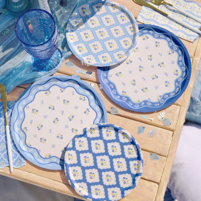 Coastal Plates - 32 paper plates, 2 sizes