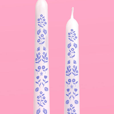Coastal Candlesticks - set of 2 tapered candles