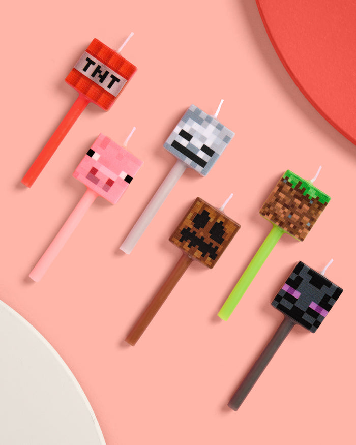 Pixel Candles - set of 6