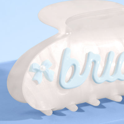 Something Blue Clip - pearl acrylic claw clip